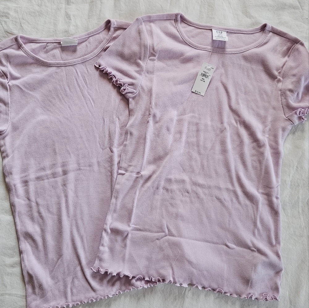 Gap Violet Ruffle T-shirt Bundle
